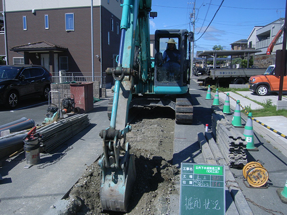 写真：下水道工事のイメージ