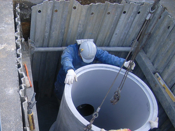 写真：下水道工事のイメージ