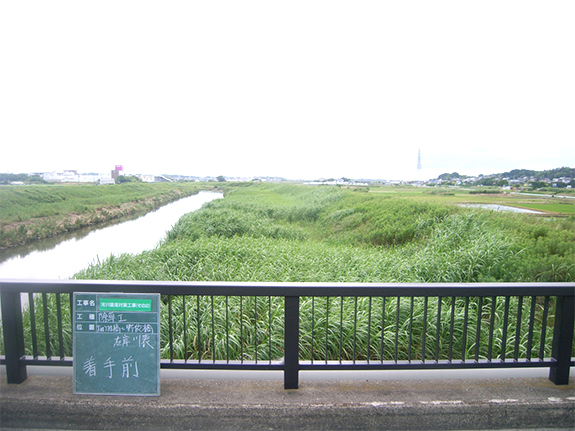 写真：河川環境対策工事（その2）　二級河川　梅田川のイメージ